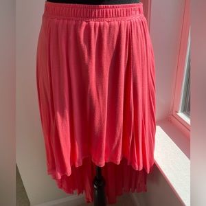 Forever 21 Pink High Low Skirt Size L